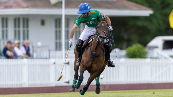 Guillermo Caset for Gaston Polo Team on The Queen's Ground Cartier Queens Cup 2025 copyright Pablo Ramirez